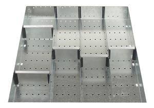 9  Compartment Cubio Divider Kit External 650W x 525Dx 100H Bott Cubio Metal Drawer Divider Kits 43020637.51 